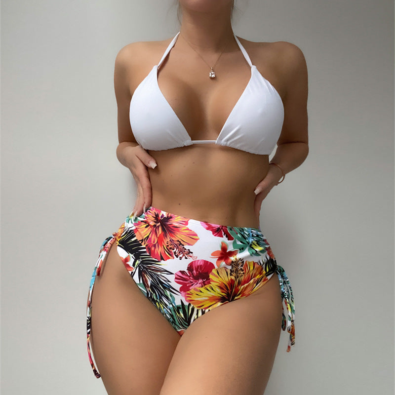 Wholesale Lace Blouse Polyester Swimwear Three-piece Set